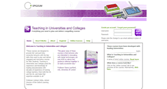 Desktop Screenshot of learningtechnologies.epigeum.com