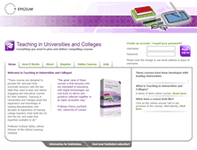 Tablet Screenshot of learningtechnologies.epigeum.com